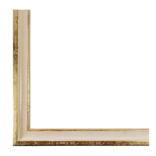 Expressions™ Cream & Gold Leaf Frame by Studio Décor®